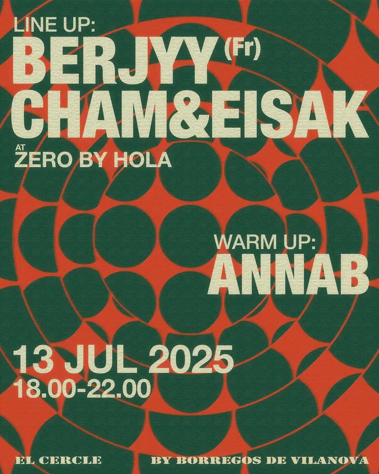 Flyer: El Cercle at ZerobyHola, Jul 2026 - Barcelona